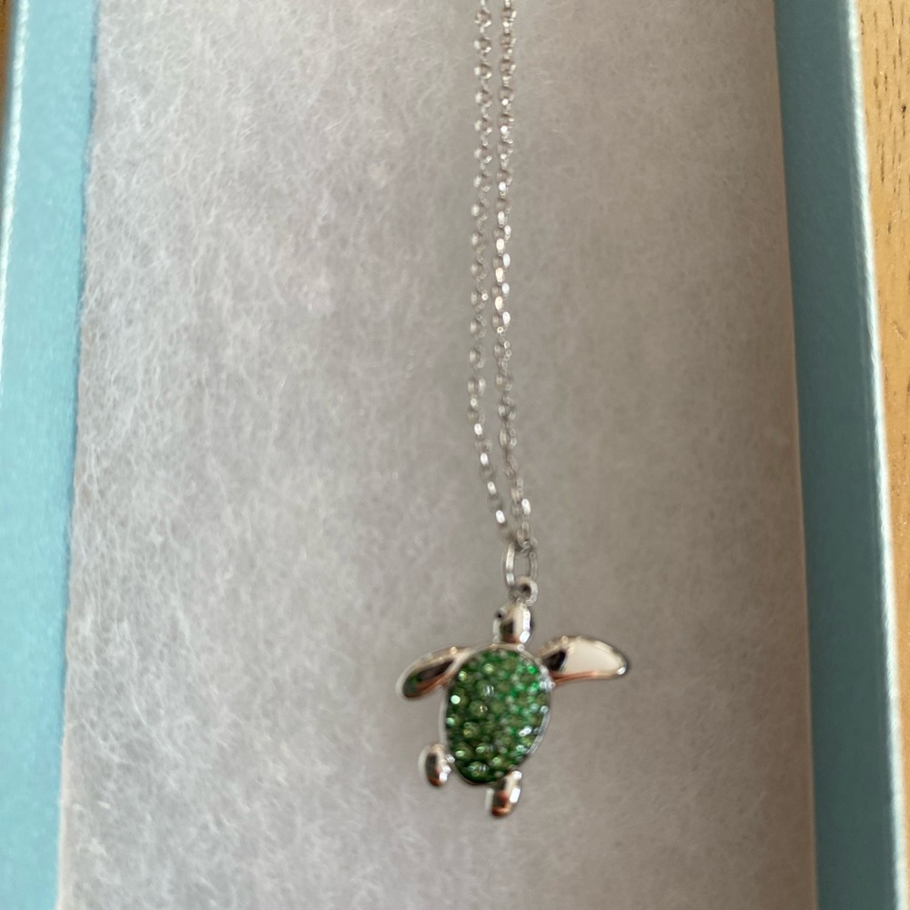 Touchstone Crystal Sea Turtle Necklace